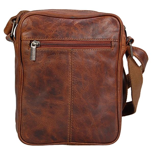 Herren Leder Umhängetasche Schultertasche Minibag Crossbag Ledertasche